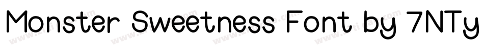 Monster Sweetness Font by 7NTypes字体转换